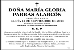 María Gloria Parras Alarcón